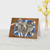 Korb aus Socketkarten Karte (Gelbe Blume)