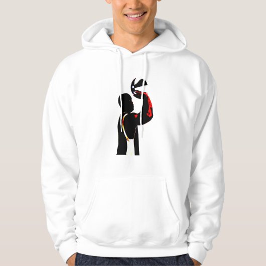 Korb-Ball-Spieler Hoodie (Vorderseite)
