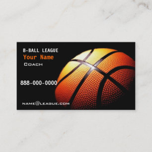 Korb-Ball Telefonnummerkarte