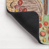 Korb der Äpfel Mousepad (Ecke)