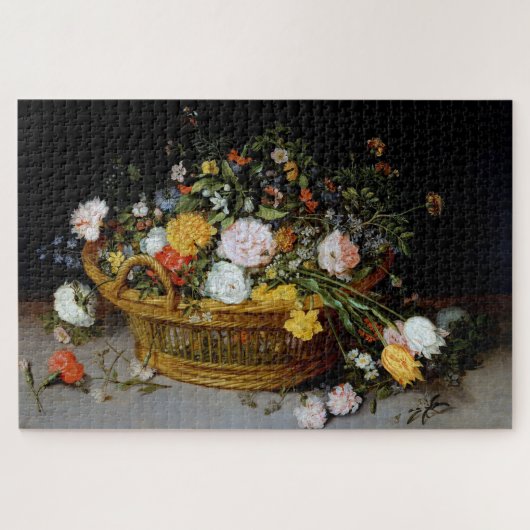 Korb der Blume, Jan Brueghel der Jüngere Puzzle (Horizontal)