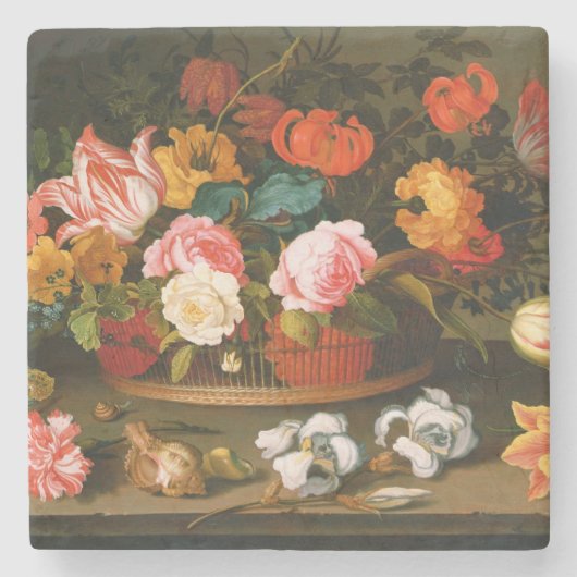 Korb der Blumen, 1625 Steinuntersetzer (Vorderseite)