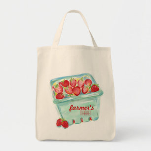 Korb der Erdbeermarkt-Tasche Tragetasche