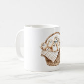 Korb der Geister Halloween Kaffeetasse (Vorderseite Links)