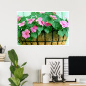 Korb der Impatiens Poster (Heimbüro)
