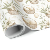 Korb der Ostereier | Neutraler Oster Geschenkpapier (Rolleneckpunkt)