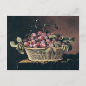 Korb der Pflaumen Postkarte (Vorderseite)