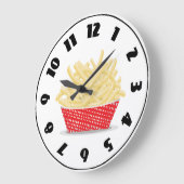 Korb der Pommes-Fritesuhr Große Wanduhr (Winkel)