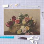 Korb der Rose von Henri Fantin-Latour Seidenpapier (Handwerk)