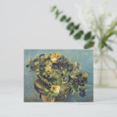 Korb der Stiefmütterchen, Vincent Van Gogh Postkarte (Stehend Vorderseite)