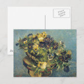 Korb der Stiefmütterchen, Vincent Van Gogh Postkarte (Vorne/Hinten)