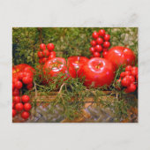 Korb der Weihnachtsmann Postkarte (Vorderseite)