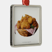Korb des gebratenen Huhns Ornament Aus Metall (Rechts)
