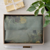 Korb des Stiefmütterchens auf einer kleinen Seidenpapier (Geschenk)