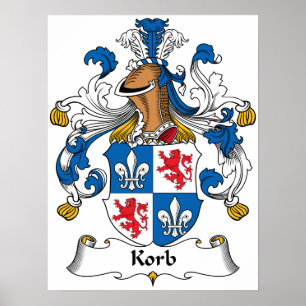 Korb Familienwappen Poster