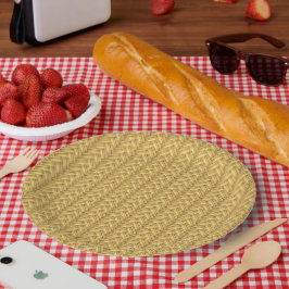 Korb Flechtwerk Nahtlos Pappteller