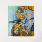 Korb mit Äpfeln von Cezanne Wandteppich (Vorderseite)