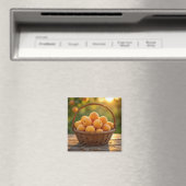 Korb mit Aprikosen Magnet (In Situ (Geschirrspüler))