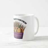 Korb mit drei Kürbis Kaffeetasse (VorderseiteRechts)