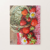 Korb mit Erdbeeren Puzzle (Vertikal)