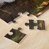 Korb mit fünf süßen Welpen Puzzle (Seite)