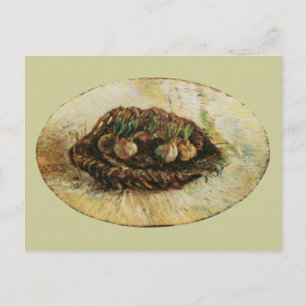 Korb mit keimenden Zwiebeln, Vincent van Gogh Postkarte