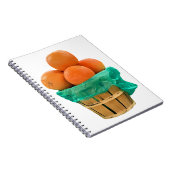 Korb mit Orangen Notizblock (Rechte Seite)