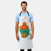 Korb mit Orangen Schürze (Getragen)