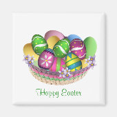 Korb mit Ostereiern Magnet (Vorne)