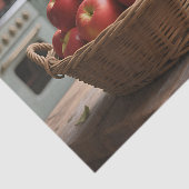 Korb mit roten Äpfeln Seidenpapier (Ausschnitt)