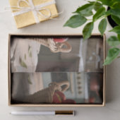 Korb mit roten Äpfeln Seidenpapier (Geschenk)