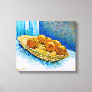 Korb mit Six Orangen Van Gogh Fine Art Leinwanddruck