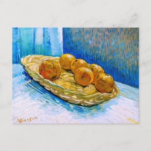 Korb mit Six Orangen Van Gogh Fine Art Postkarte
