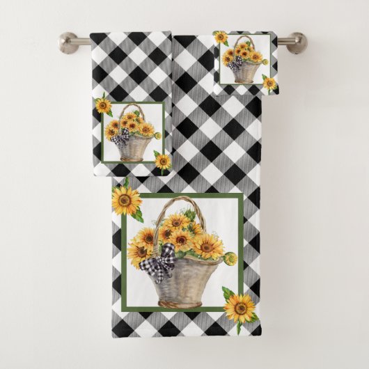 Korb mit Sonnenblumen Badehandtuch Set (Insitu)
