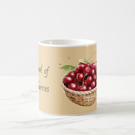 Korb Schale Kirschen Kaffeetasse (Mittel)