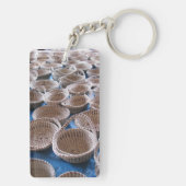 Korb-Schlüsselanhänger Charleston Sc Sweetgrass Schlüsselanhänger (Rückseite)