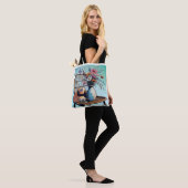 Korb und Blumen Sommer Stimmung Tasche (Am Model)