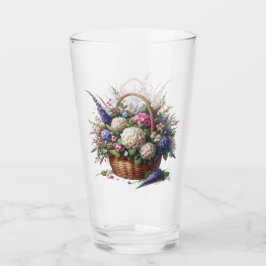 Korb voller Blume Glas