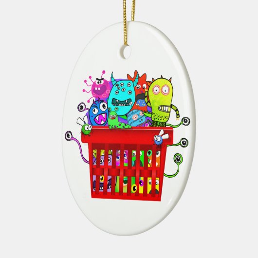 Korb vom entzückenden Deplorables Deplorables Keramikornament (Links)