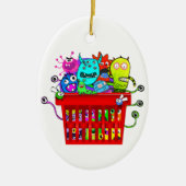 Korb vom entzückenden Deplorables Deplorables Keramikornament (Vorne)