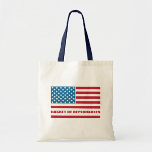 Korb von Deplorables amerikanischer Flagge Tragetasche