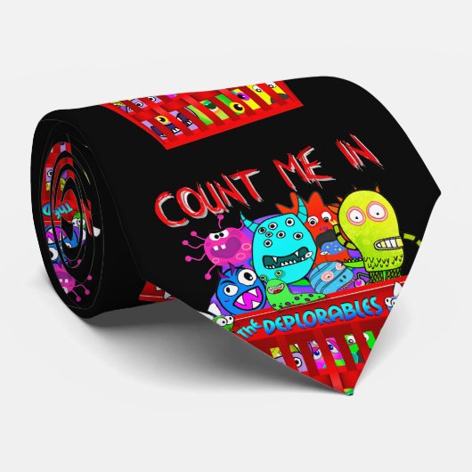Korb von Deplorables, zählen mich herein Krawatte (Gerollt)
