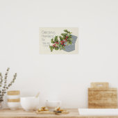 Korb von Holly Winterberry Poster (Küche)