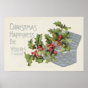 Korb von Holly Winterberry Poster