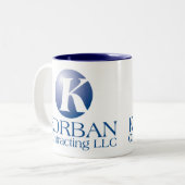 KORBAN CONTRACTING LLC ZWEIFARBIGE TASSE (Vorderseite Links)