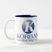 KORBAN CONTRACTING LLC ZWEIFARBIGE TASSE (Links)