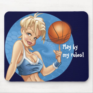 Korbball Mädchen Mousepad