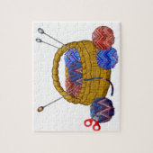 Körbchen aus Garnknitternadeln Crochet Craft Puzzle (Vertikal)