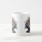 Körbchen mit Blume gefüllt Kaffeetasse (Mittel)