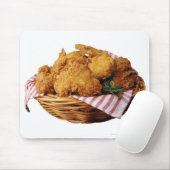 Körbchen mit gebratenem Huhn Mousepad (Mit Mouse)